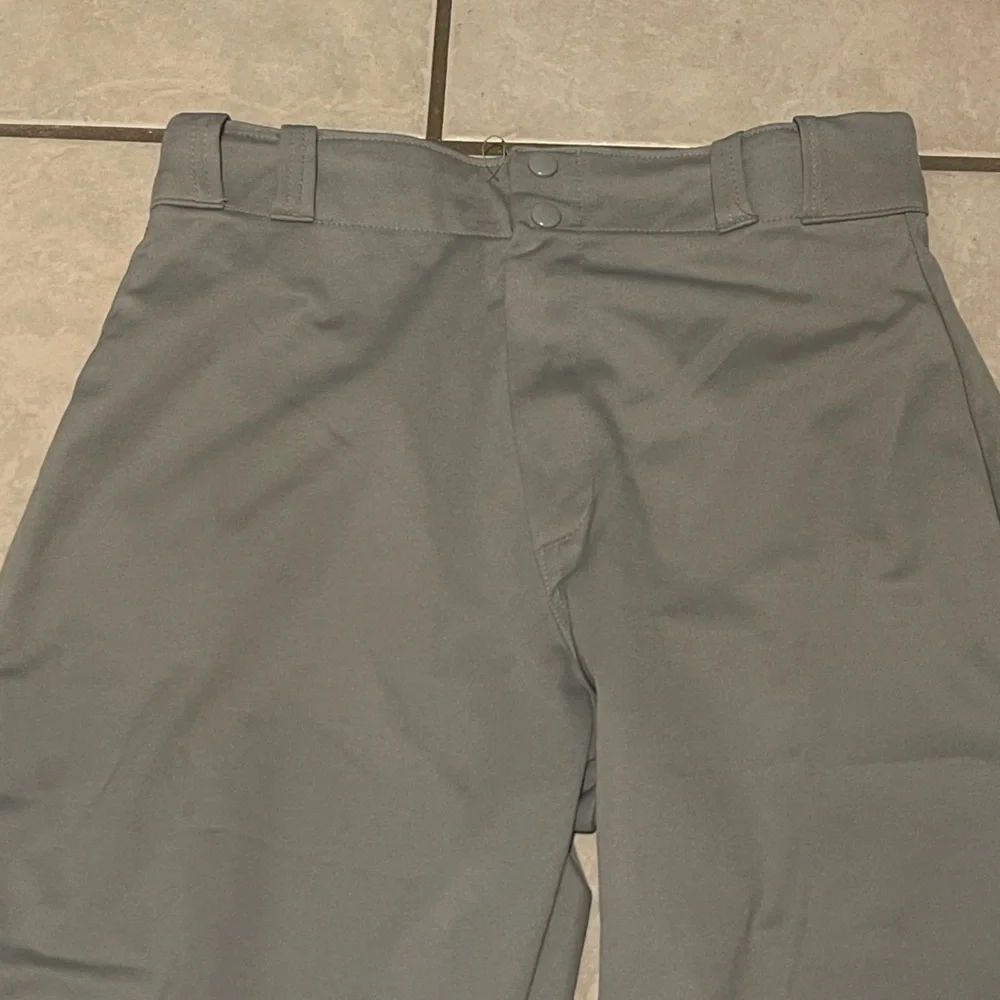Rawlings Men's Semi-Relaxed Baseball Gray Pants Size Medium‎ Elastic Waist